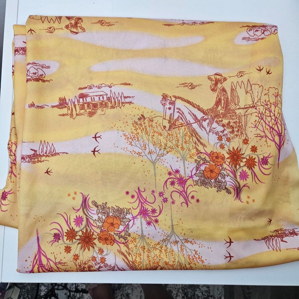 Vintage Sewing material 60s vintage fabric
